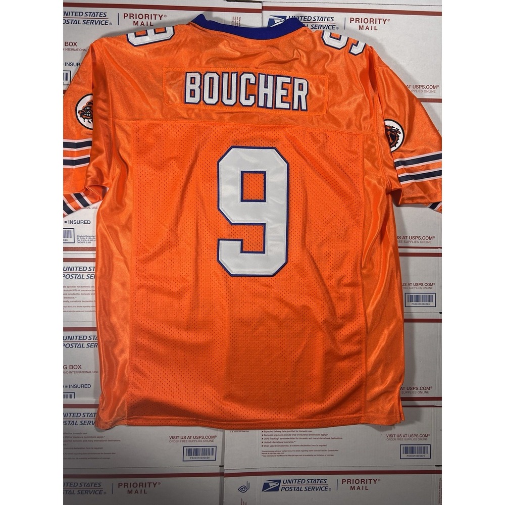 The Waterboy Bobby Boucher #9 Football Jersey Adam Sandler Orange‎ Men's L - Picture 7 of 7